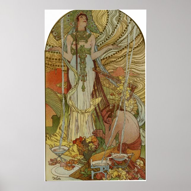 Mucha - Salammbo 1897 Poster (Framsidan)