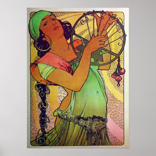 Mucha - Salome 1897 Poster (Framsidan)