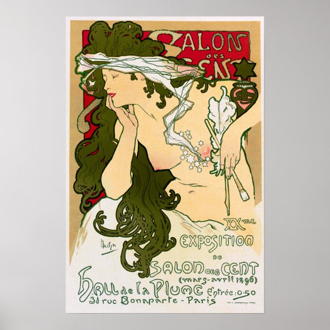 Mucha - Salon 1901 Poster (Framsidan)