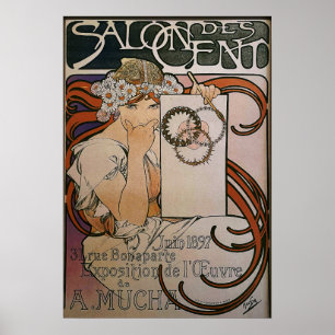 Mucha - Salong Des Exhibition 1897 Poster