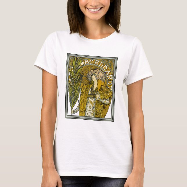 Mucha - Sarah Bernhardt - Gismonda T Shirt (Framsida)