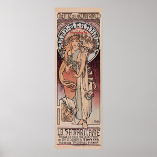 Mucha Sarah Bernhardt som barnsamaritlampan postar Poster