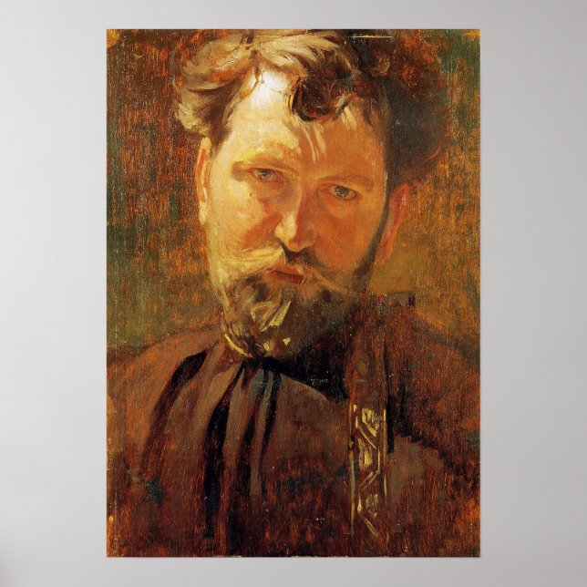 Mucha - Självporträtt Poster (Framsidan)