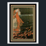 Mucha "Sjöjungfru med Guld Fish" Art nouveau Poste Poster<br><div class="desc">Detta är ännu ett underbart biet i Art nouveau av Alphonse Mucha. Poster åtgärder 12 x 16</div>