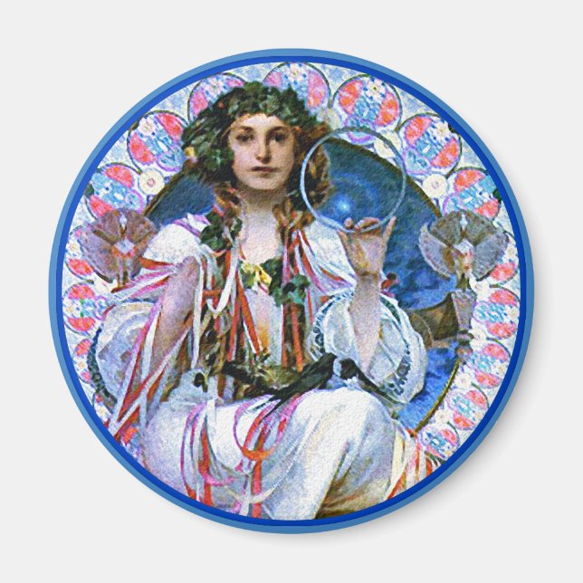 Mucha - Slavia - Secession Magnet (Framsidan)