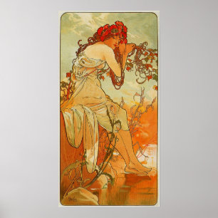 Mucha - Sommaren 1896 Poster