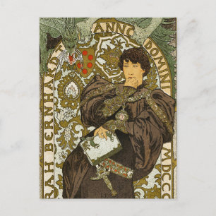 Mucha - Theater - Lorenzaccio - Art nouveau Vykort