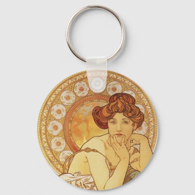 Mucha Topaz Nyckelring (Framsida)
