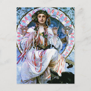 Mucha vykort: Alphonse Mucha - Slavia Vykort