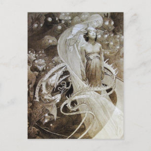 Mucha-vykort: Illustration från Le Pater Vykort