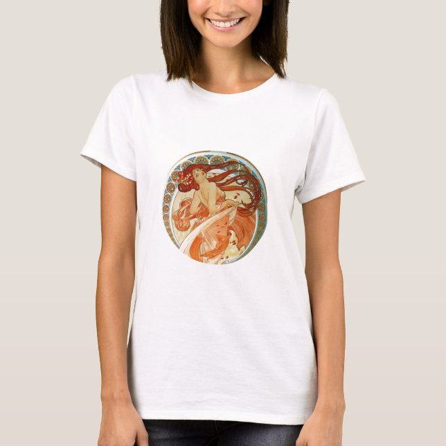 Mucha Woman T-shirt (Framsida)