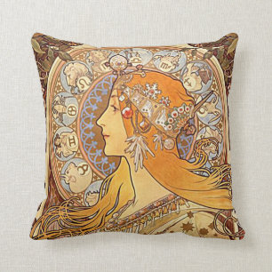Mucha. Zodiac Kudde