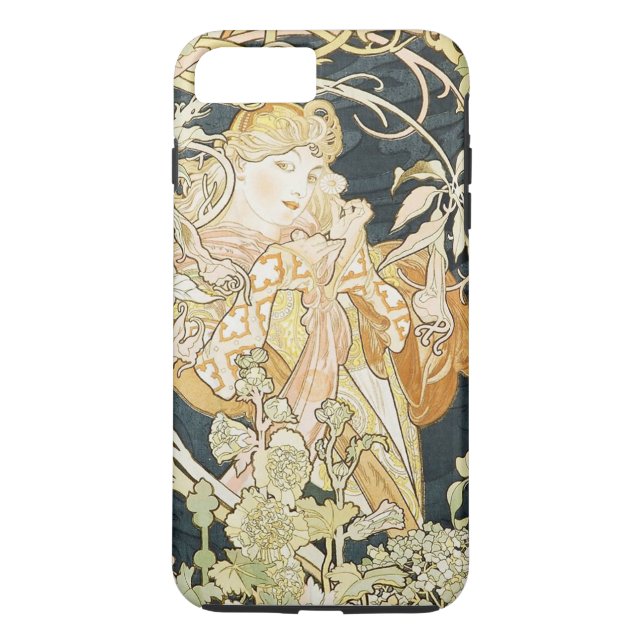 Mucha's Femme a la Marguerite Case-Mate iPhone Skal (Baksida)