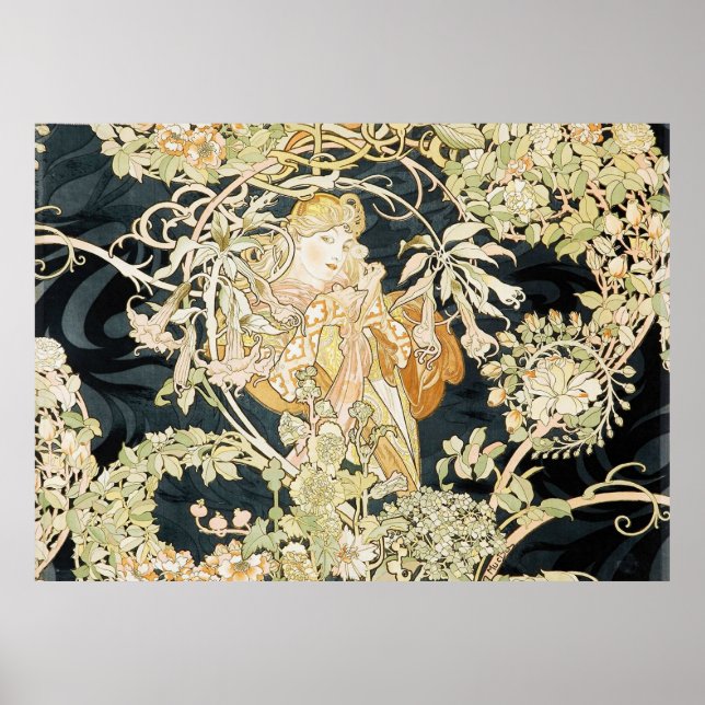 Mucha's Femme a la Marguerite Poster (Framsidan)