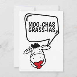 Muchas Gracias Cow Tharie Lényj Tack Kort