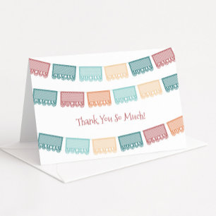 Muchas Gracias Papel Picado Mexican Baby Shower Th Tack Kort