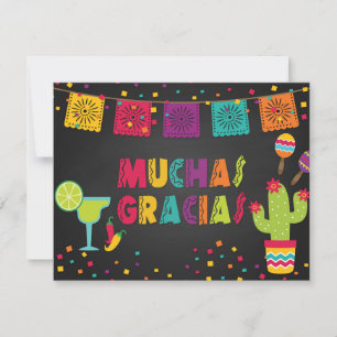 Muchas Gracias - Tack för ditt kort - Blk