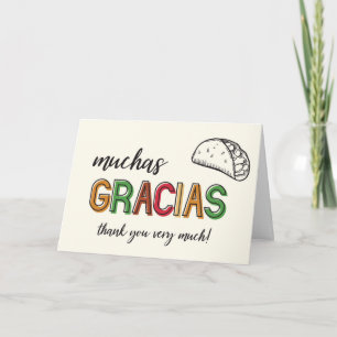 Muchas Gracias Taco Tack väldigt mycket Kort
