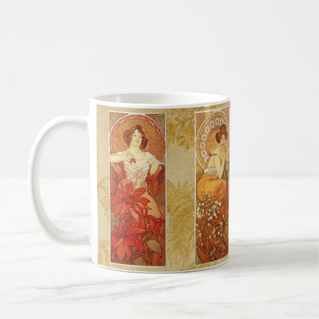 Mucha's Precious Stones Kaffemugg (Vänster)