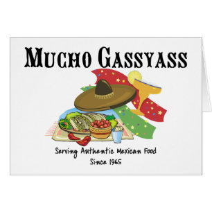 Mucho Gassyass mexikanmat Hälsningskort