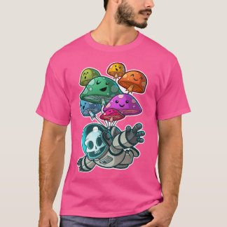Muchroom Paratrooper Kawaii Skull T Shirt