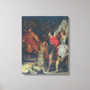 Mucius Scaevola för Lars Porsena, c.1618-20 Canvastryck