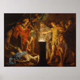 "Mucius Scaevola i närvaro av Lars Porsenna" Poster