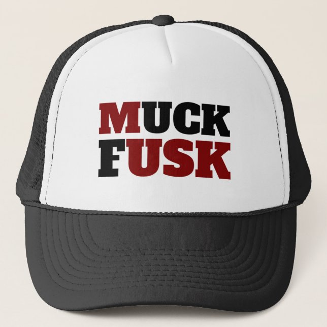 "MUCK FUSK" Trucker Hat Keps (Framsida)