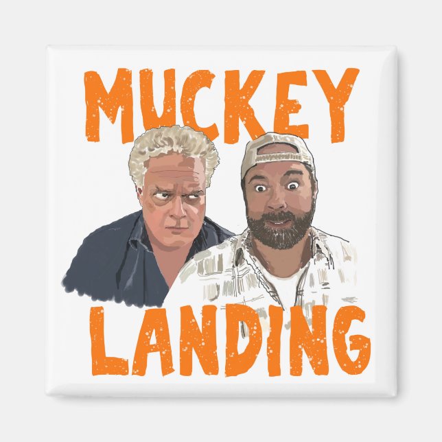 Muckey Landing Fridge Magnet (Framsidan)