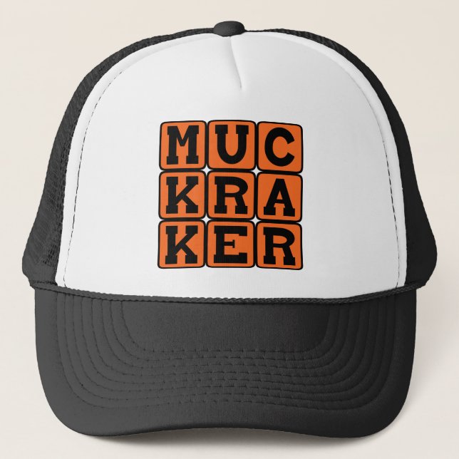 Muckraker, reforminriktad journalist keps (Framsida)