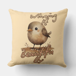 Muckt kornigt vimisiskt fåglar kudde