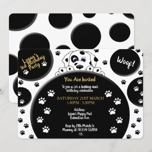 Mucky Tassar Dalmatias inbjudningar