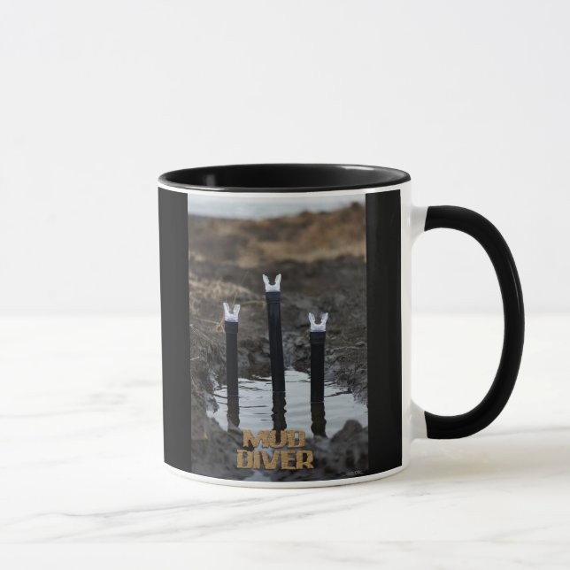 Mud Diver svart vänsterhandscombo-mugg Mugg (Höger)