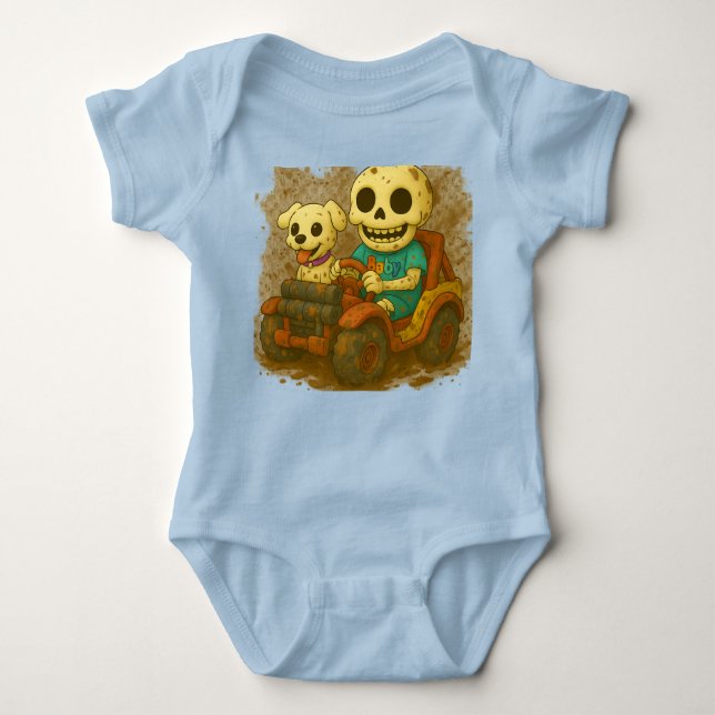 Mud Mayhem with Baby and Waggles T Shirt (Framsida)
