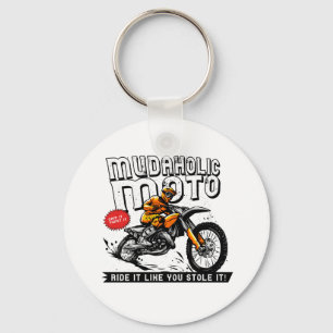 MudaholMoto Dirt Bike Motocross motorcykel Nyckel Nyckelring
