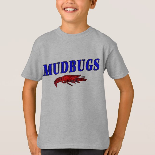 Mudbugs Red Kräftor T-shirt (Framsida)