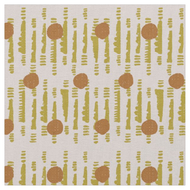 Mudcloth abstrakt modern Soala geometrisk cirkel Tyg (Närbild)