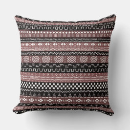Mudcloth African Mönster Dekorativ kudde