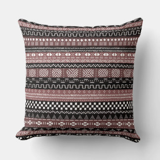Mudcloth African Mönster Dekorativ kudde