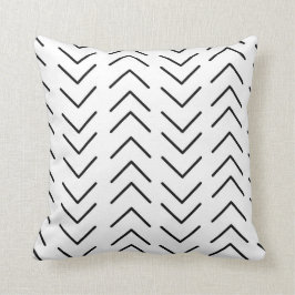 Mudcloth Black and White Kudde