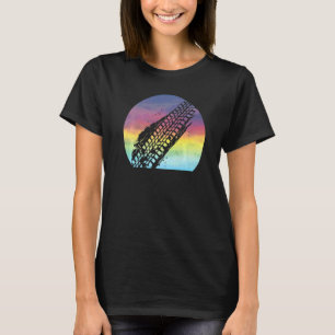 Mudding Retro Sunset Cute Mudding Däck Track Atv O T Shirt
