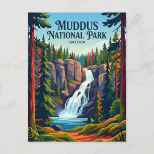 Muddus nationalpark Sverige Vykort