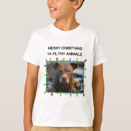 Muddy Brown Hund Funny Barn jul T Shirt