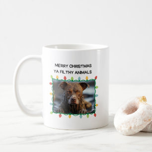 Muddy Brown Hund Funny jul Mugg