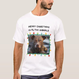 Muddy Brown Hund Funny manar jul T Shirt