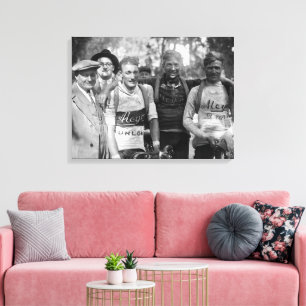 Muddy Faces Tour de France 1928 Efter Etapp 10 Canvastryck