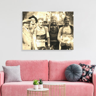 Muddy Faces Tour de France 1928 Efter Etapp 10 Canvastryck