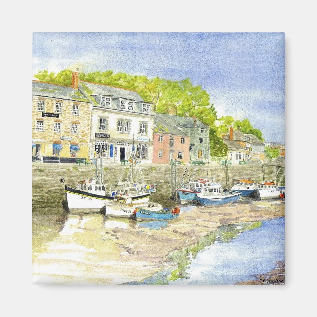 "Muddy Grund (Padstow)" Magnet (Framsidan)