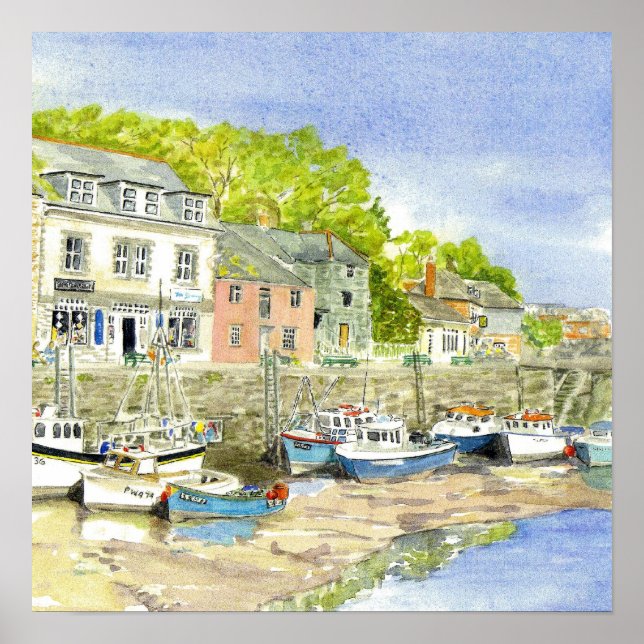 "Muddy Grund (Padstow)" Poster (Framsidan)