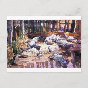 Muddy Krokodiler av John Singer Sargent Vykort